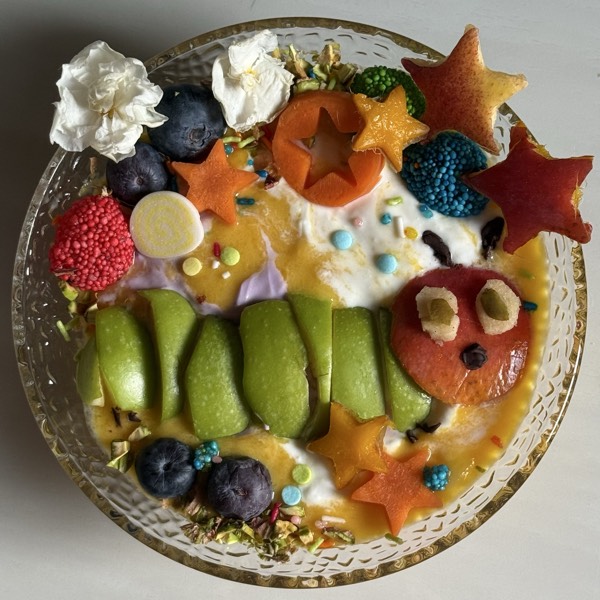 Hungry Caterpillar yogurt bowl