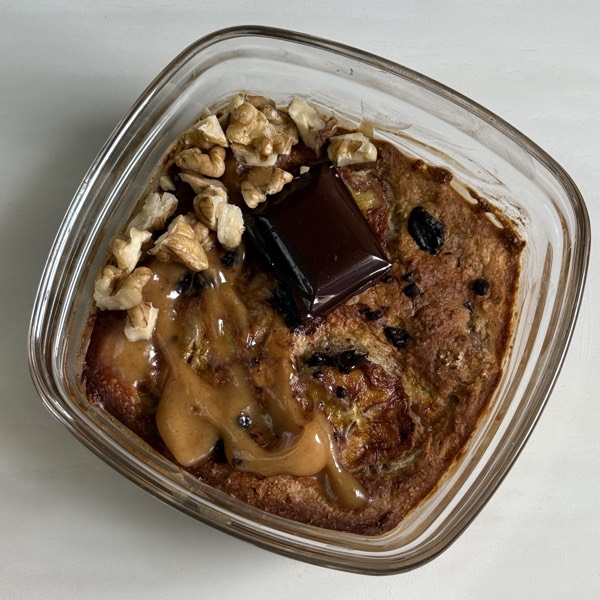banana bread baked oats