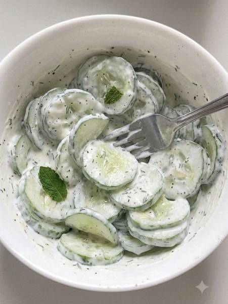 CUCUMBER AND YOGURT SALAD