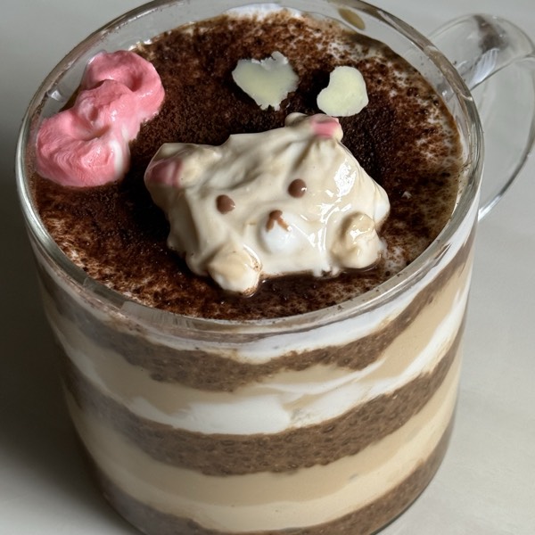 layered tiramisu overnight oats
