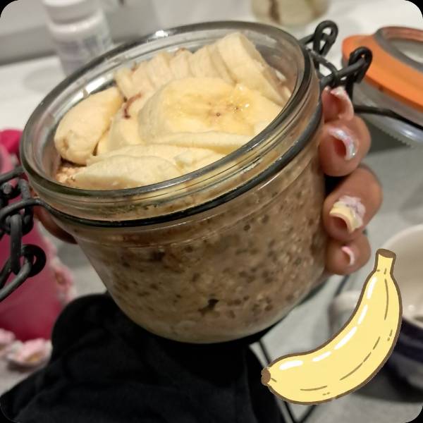 Overnight oatmeal {banana}