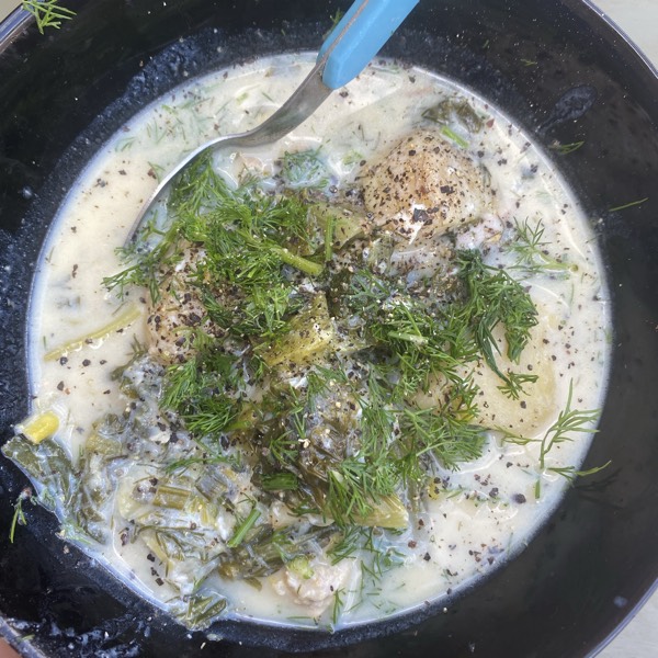 greek chicken fricasse