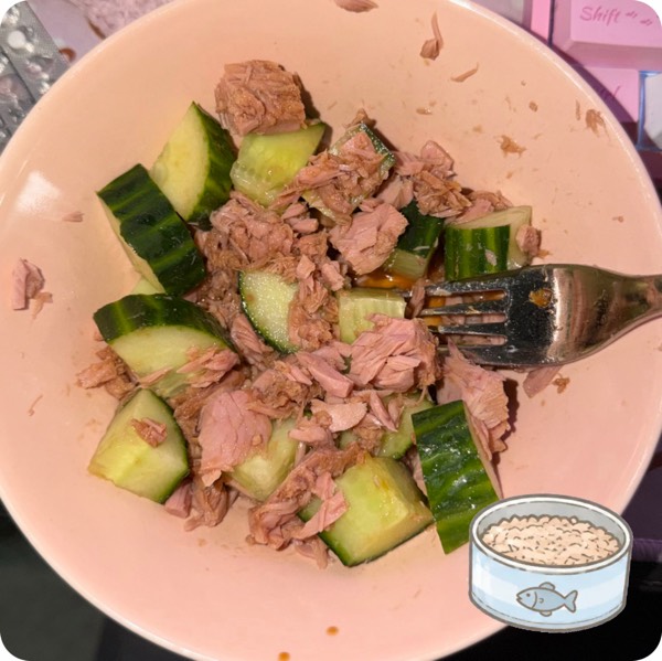 Cucumber & tuna