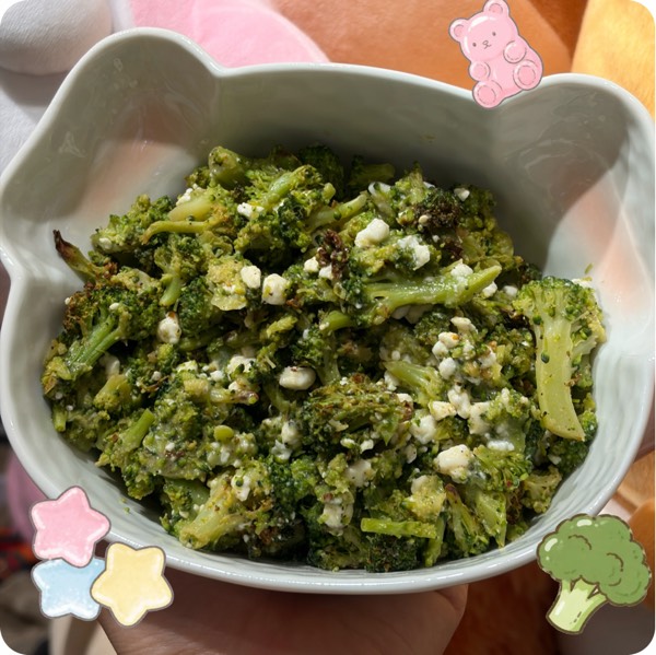 air fried broccoli