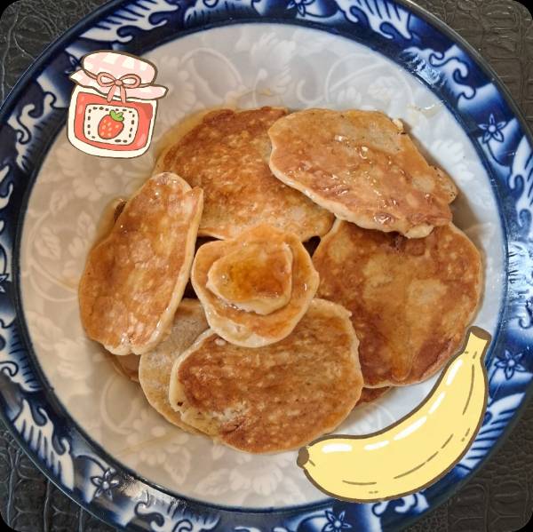 honey oat pancakes