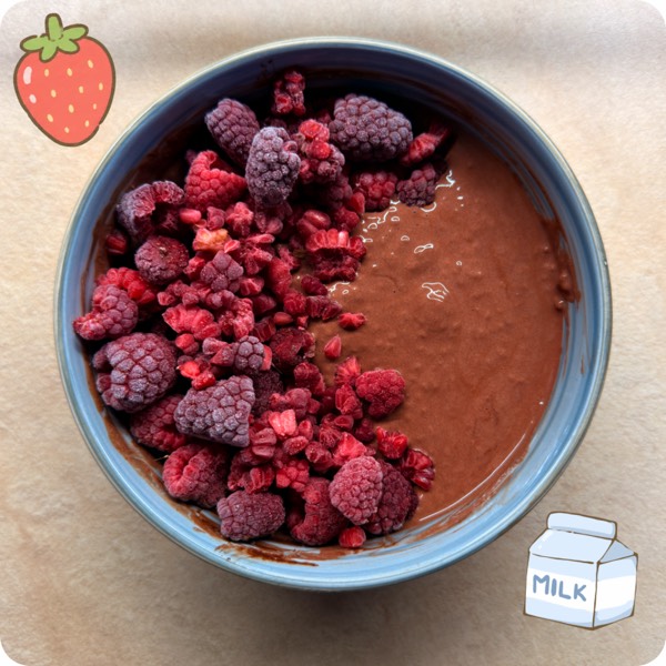 cocoa chia pudding