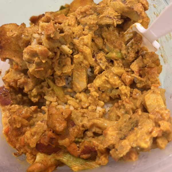 vegetarian curry rice