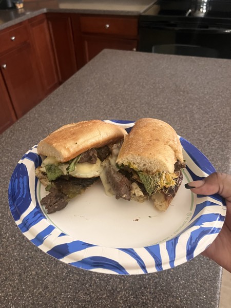 Steak n Eggs Sandwich