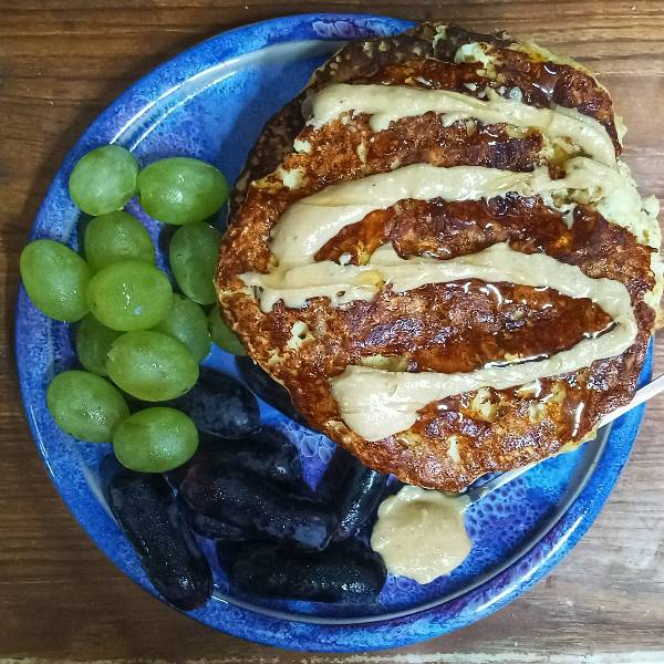 sweet potato and oat pancakes