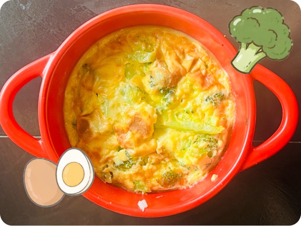 Cheesy Broccoli Egg