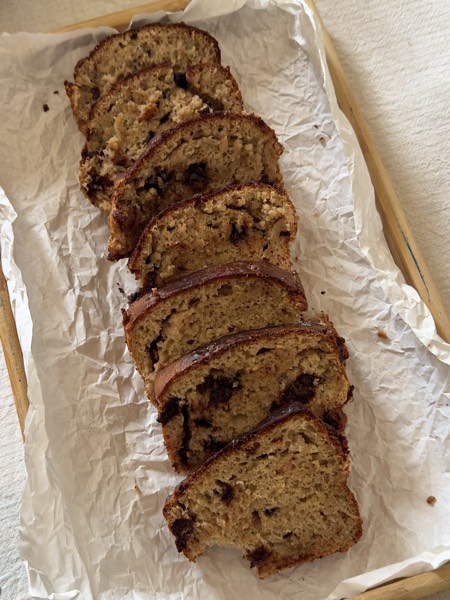 healthy, no sugar banana bread