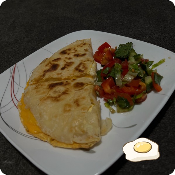 breakfast egg quesadilla