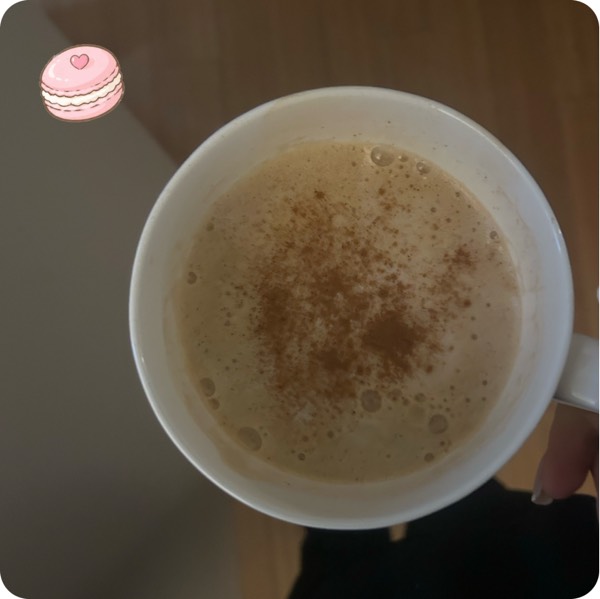 vanilla cinnamon latte