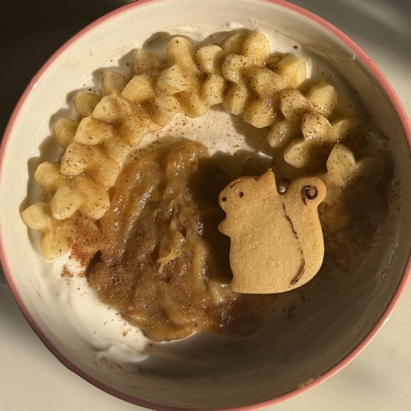 sticky toffee weetabix yogurt bowl